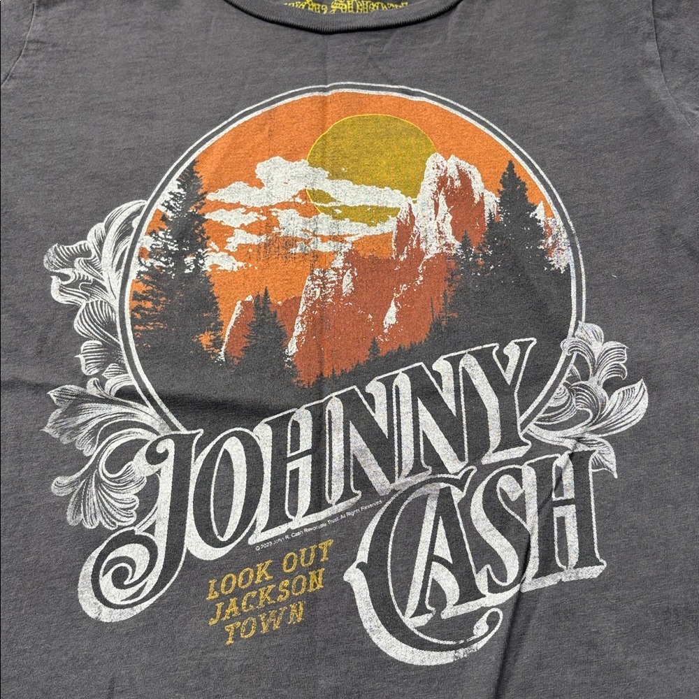 EUC Rowdy Sprout Johnny Cash Tee Size 10 - Picture 2 of 4